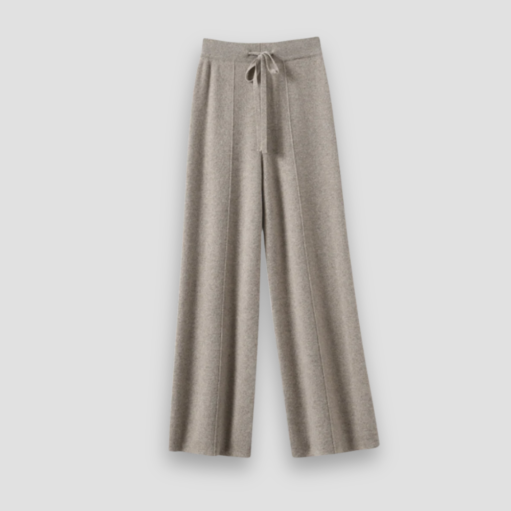 Badhie | Women’s Knit Cashmere Wide-Leg Lounge Pants