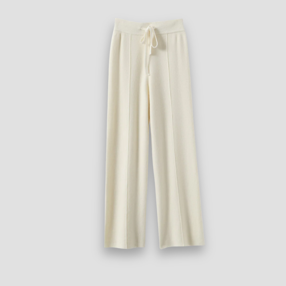 Badhie | Women’s Knit Cashmere Wide-Leg Lounge Pants