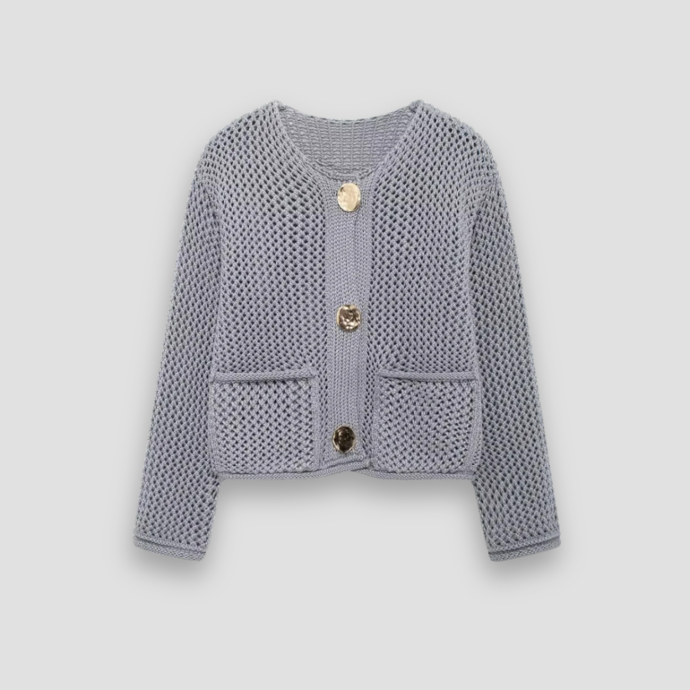 Badhie | Women’s Textured Knit Button Cardigan