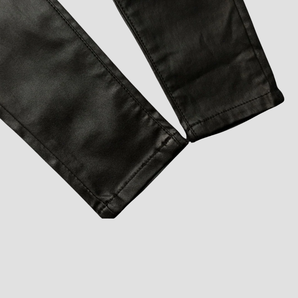 Badhie | Women’s Faux Leather Moto Pants