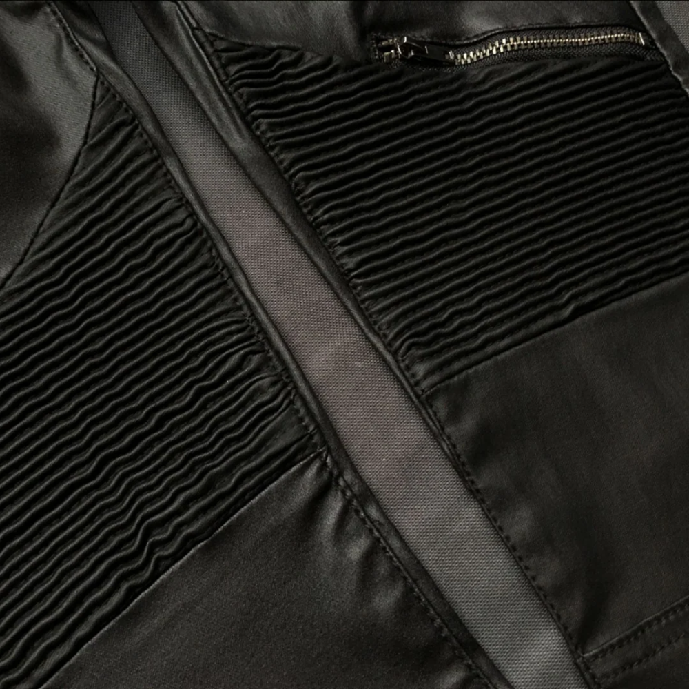 Badhie | Women’s Faux Leather Moto Pants