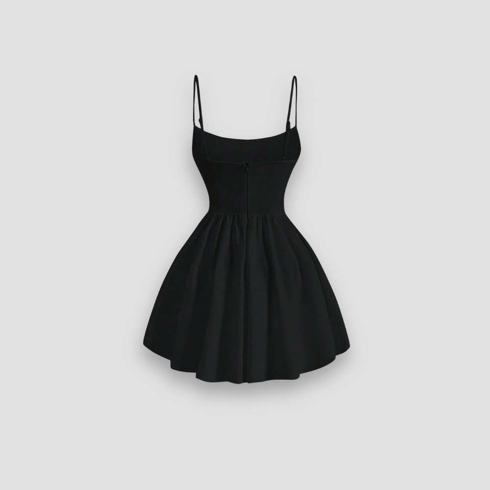 Badhie | Women's Corset Mini Dress with Flared Skirt