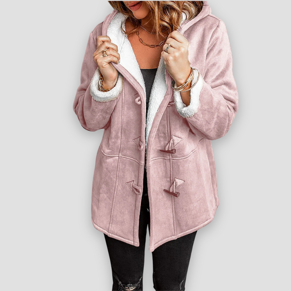 Badhie | Women’s Winter Jacket Sherpa-Lined Toggle Coat