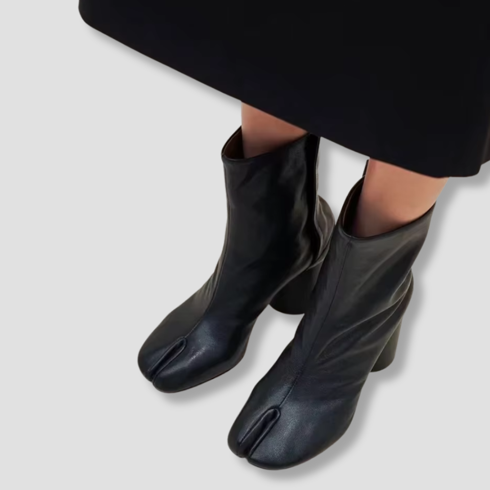 Badhie | Women’s Suede Split-Toe Ankle Boots