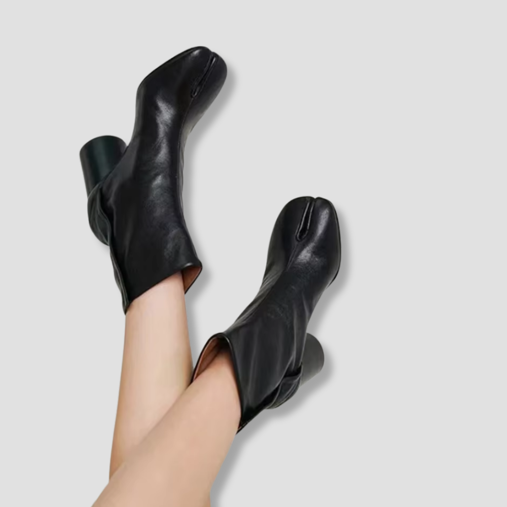 Badhie | Women’s Suede Split-Toe Ankle Boots