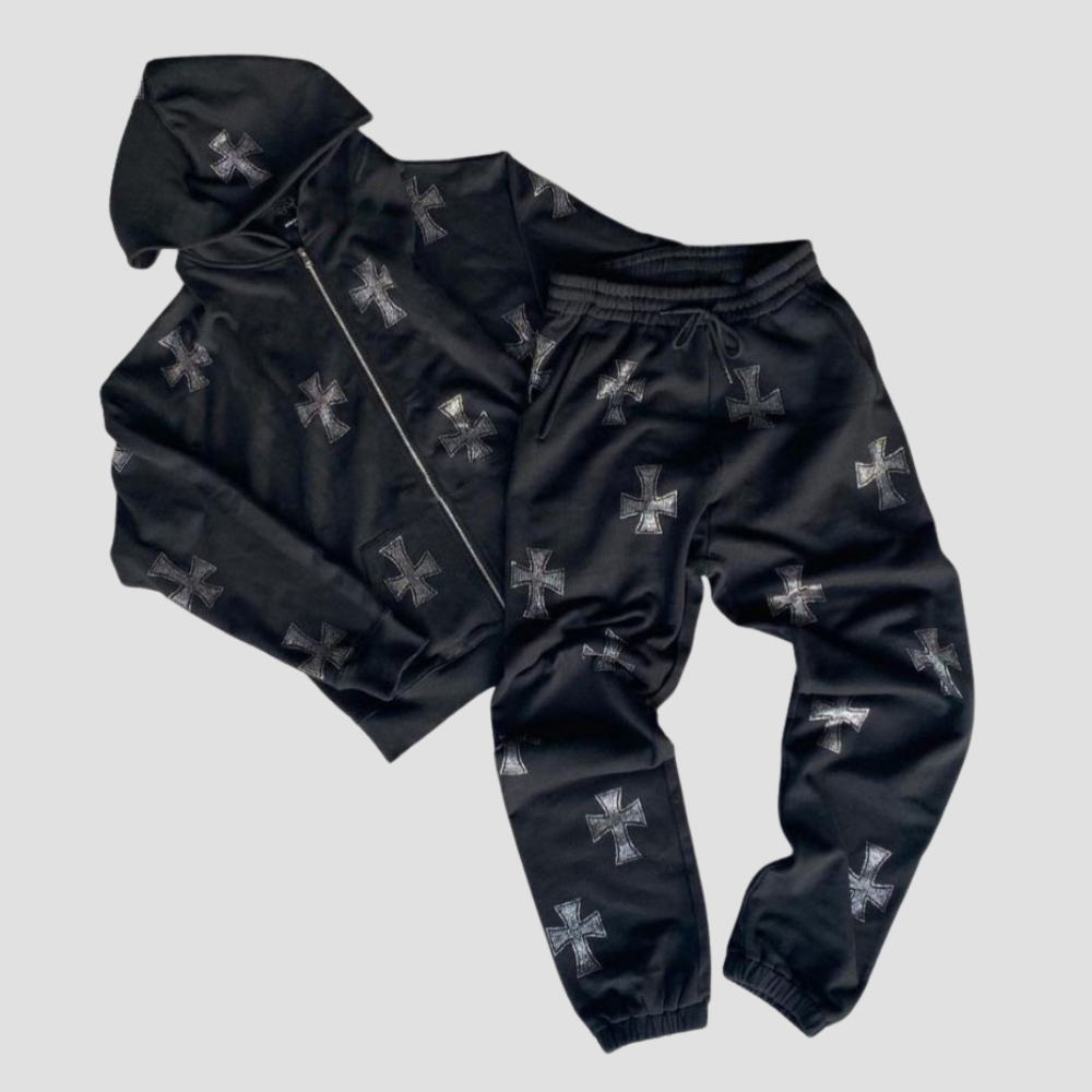 Badhie | Women's Gothic Cross Tracksuit Set
