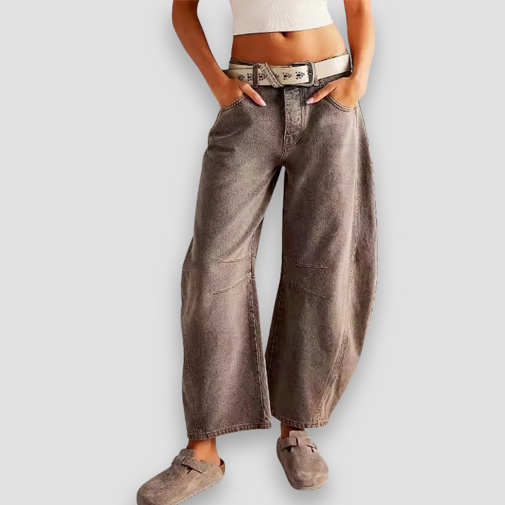 Badhie | Women’s Vintage Wide-Leg Denim Jeans