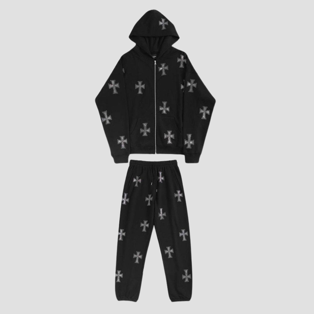 Badhie | Women's Gothic Cross Tracksuit Set