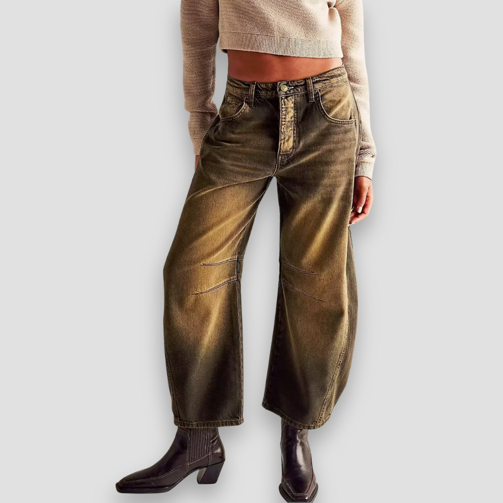 Badhie | Women’s Vintage Wide-Leg Denim Jeans