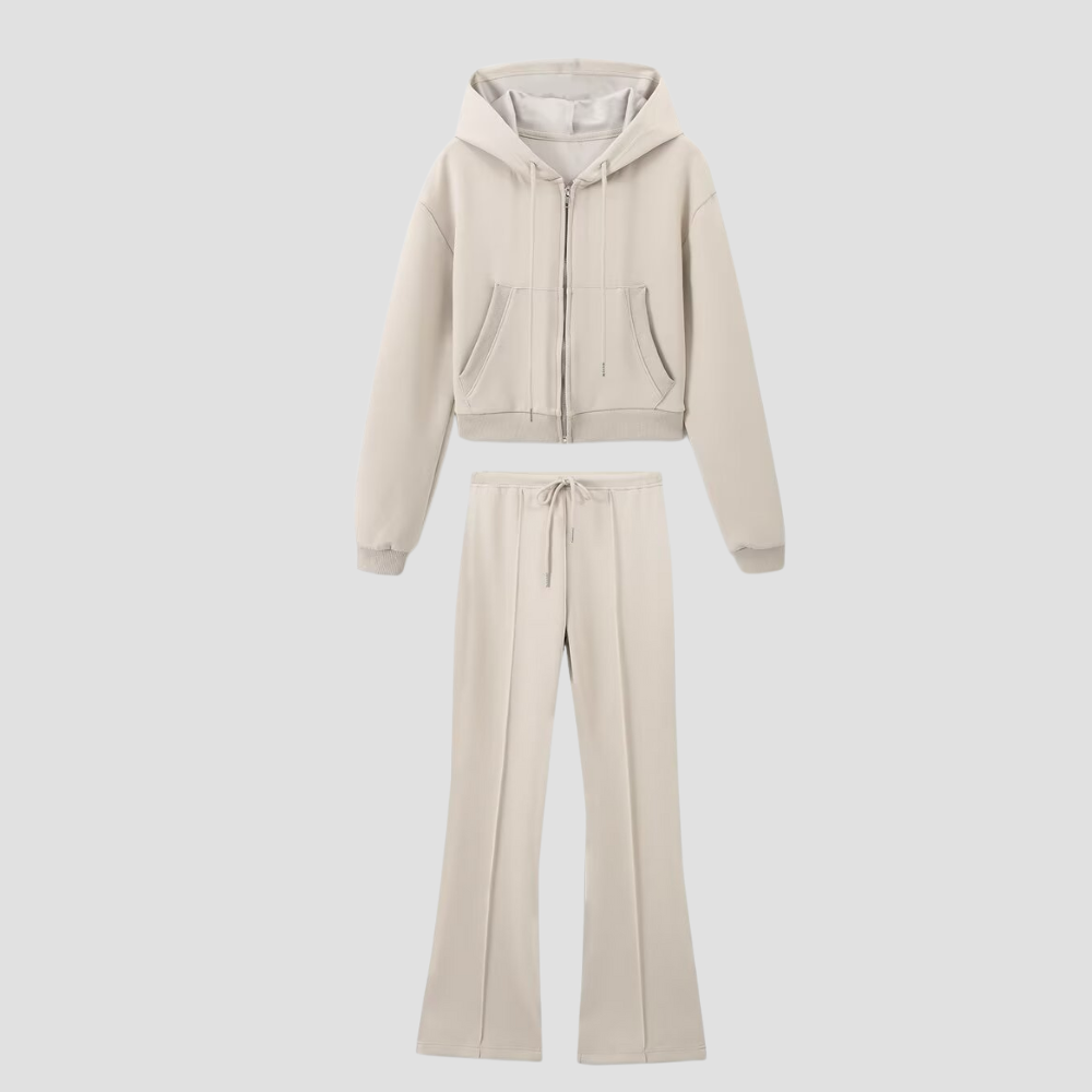 Badhie | Women’s Cropped Hoodie & Flared Jogger Set