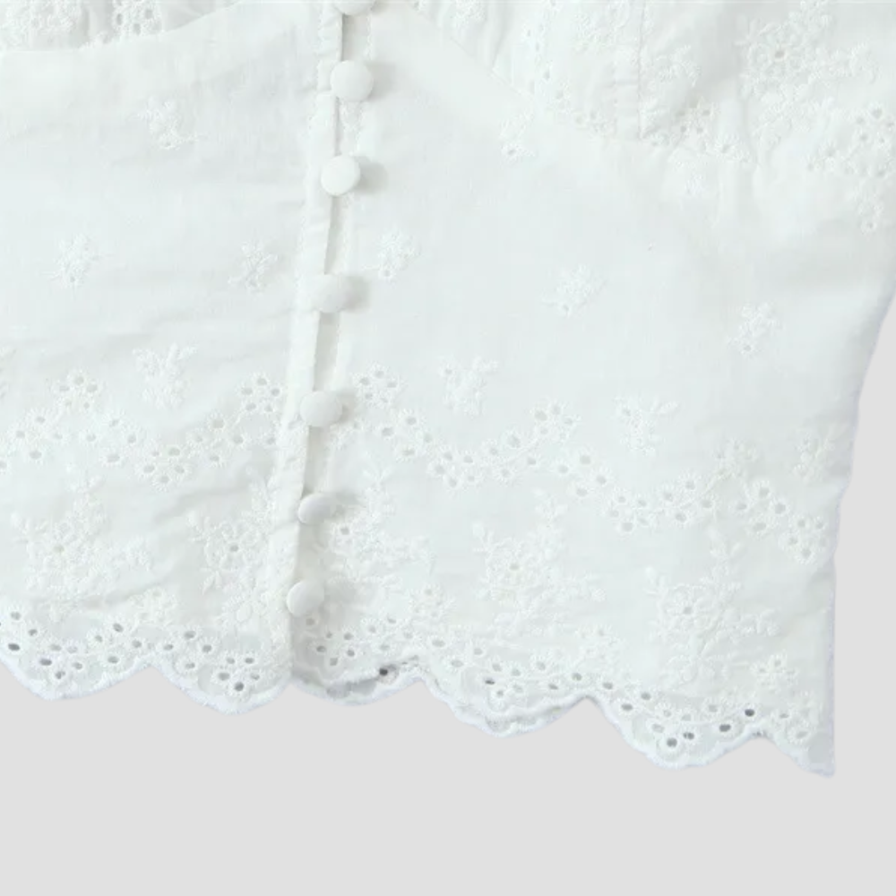 Badhie | Women's Scalloped Lace Halter Top