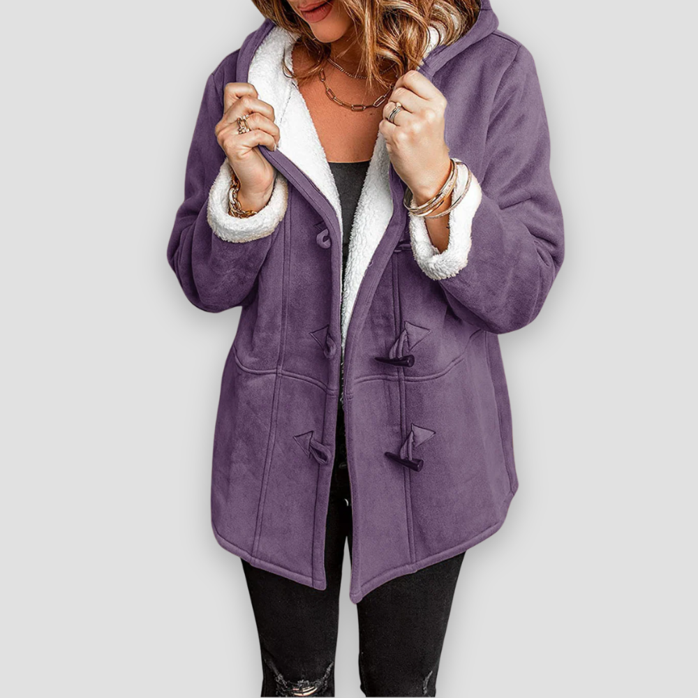 Badhie | Women’s Winter Jacket Sherpa-Lined Toggle Coat