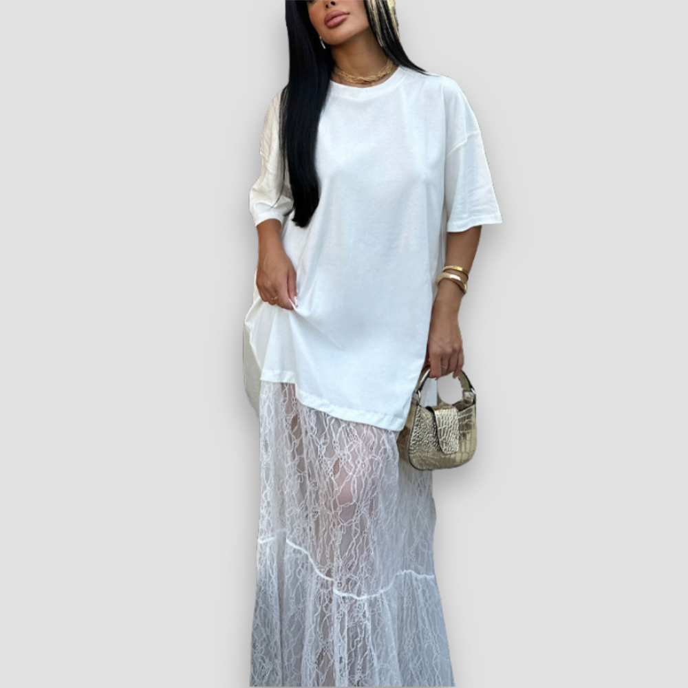 Badhie | Women’s Lace Elegance Maxi Dress