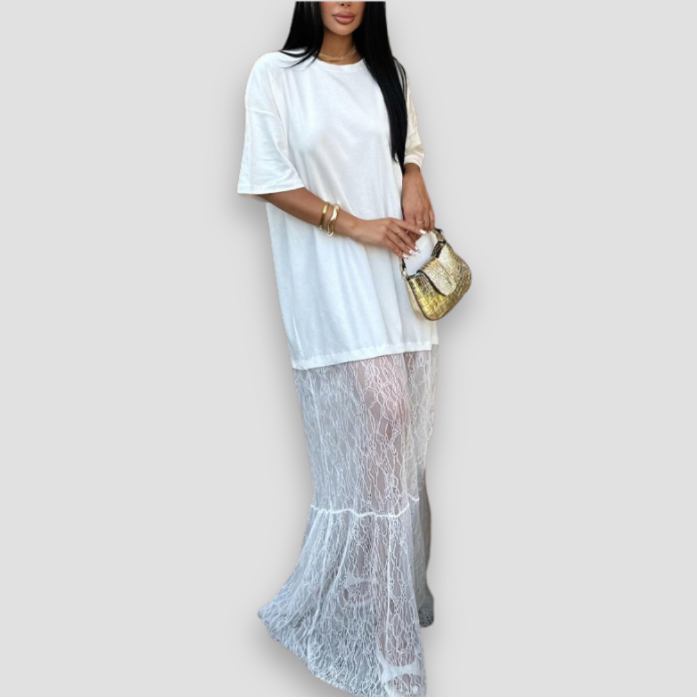 Badhie | Women’s Lace Elegance Maxi Dress
