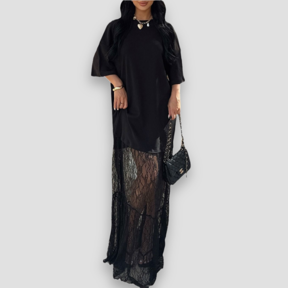 Badhie | Women’s Lace Elegance Maxi Dress