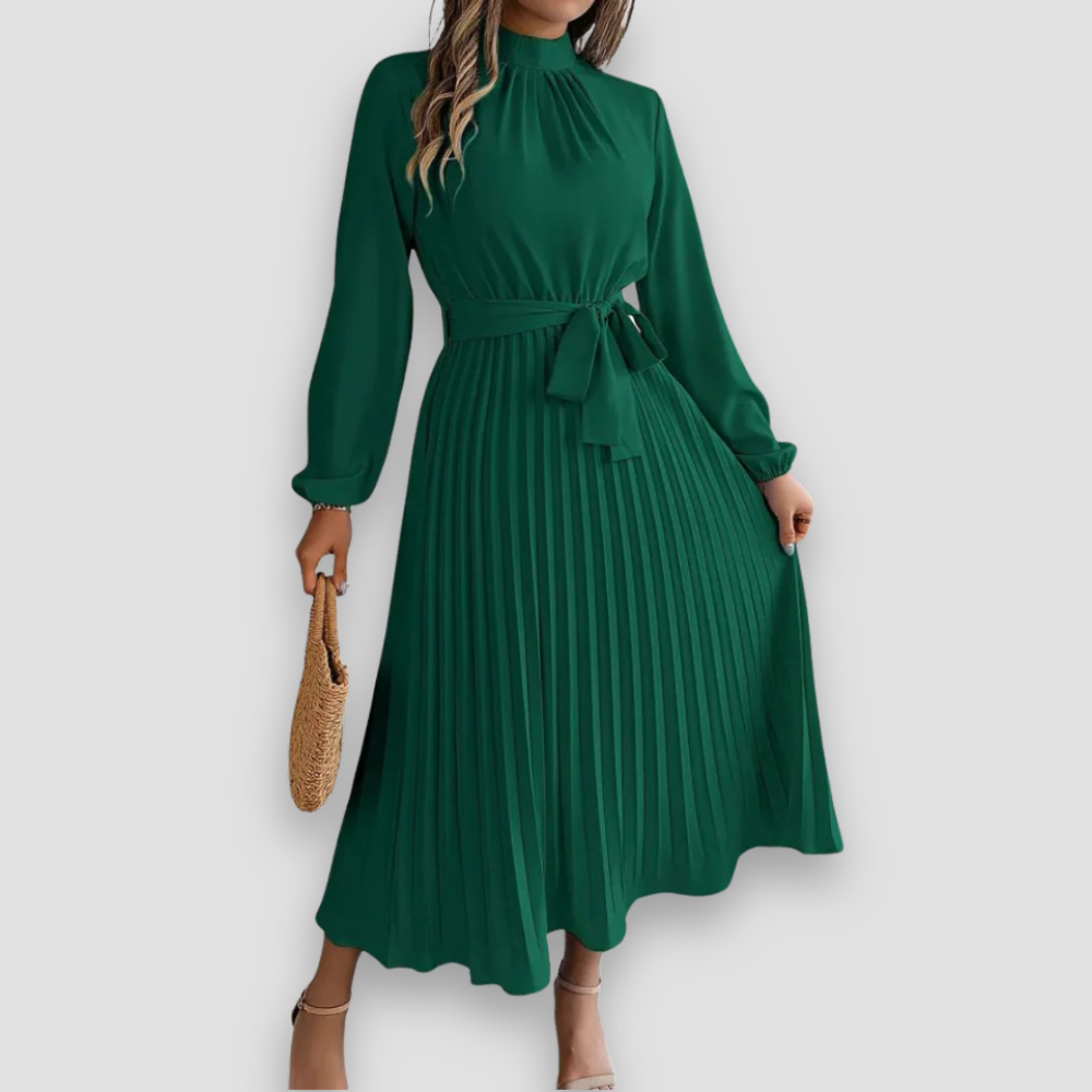 Badhie | Women’s Winter Pleated Midi Dress