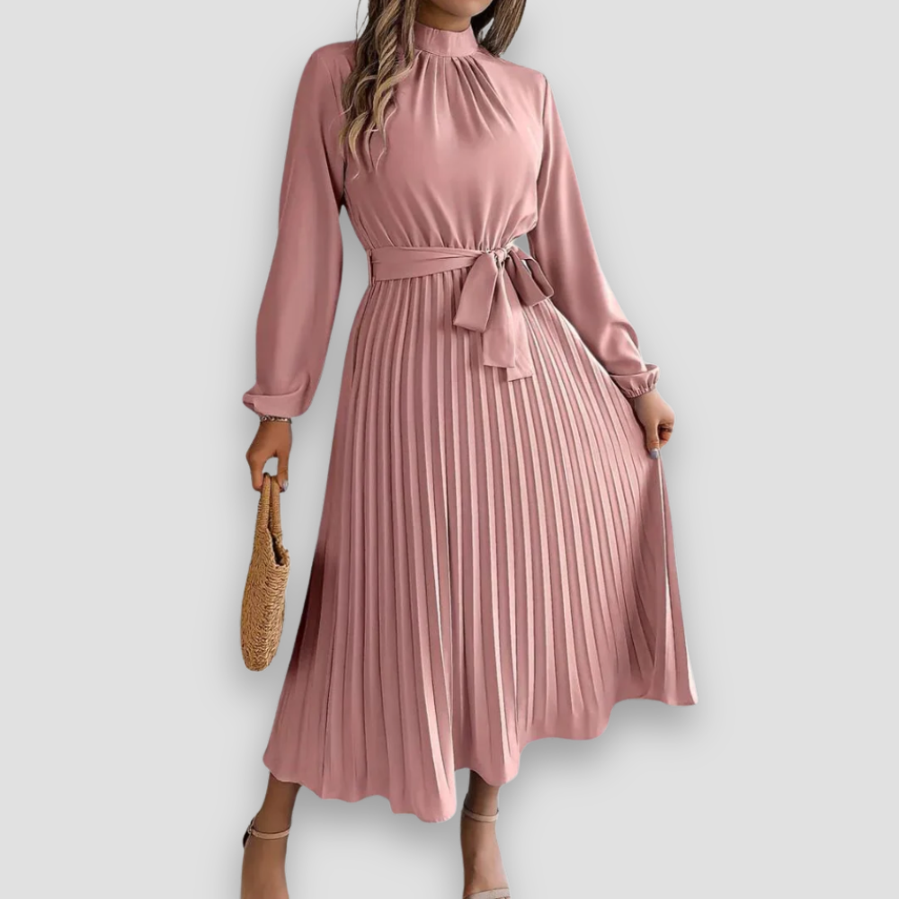 Badhie | Women’s Winter Pleated Midi Dress