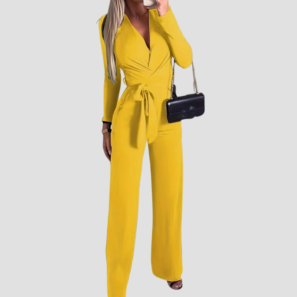 Badhie | Women’s Long Sleeve Wrap Jumpsuit
