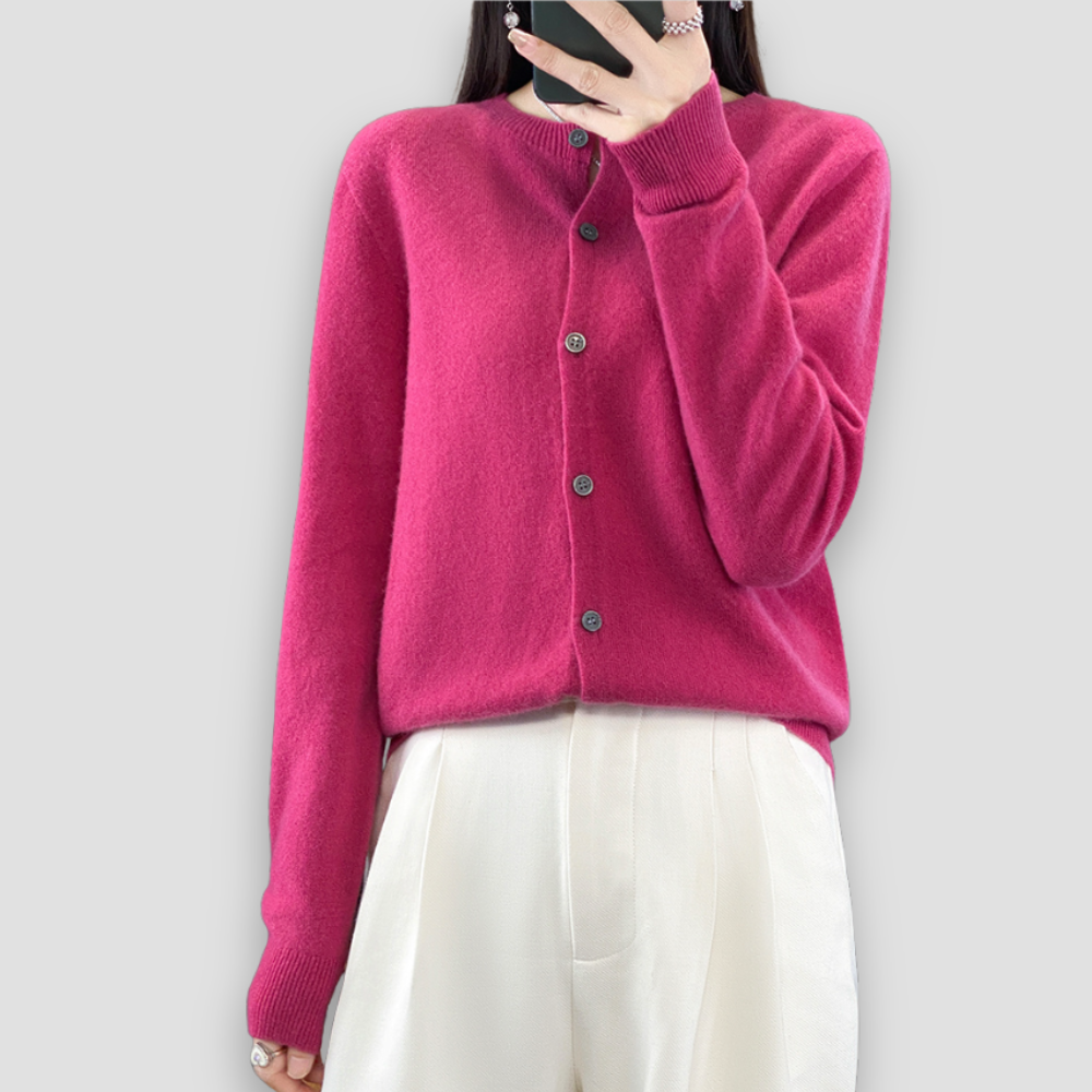 Badhie | Women’s Classic Wool-Blend Button Cardigan