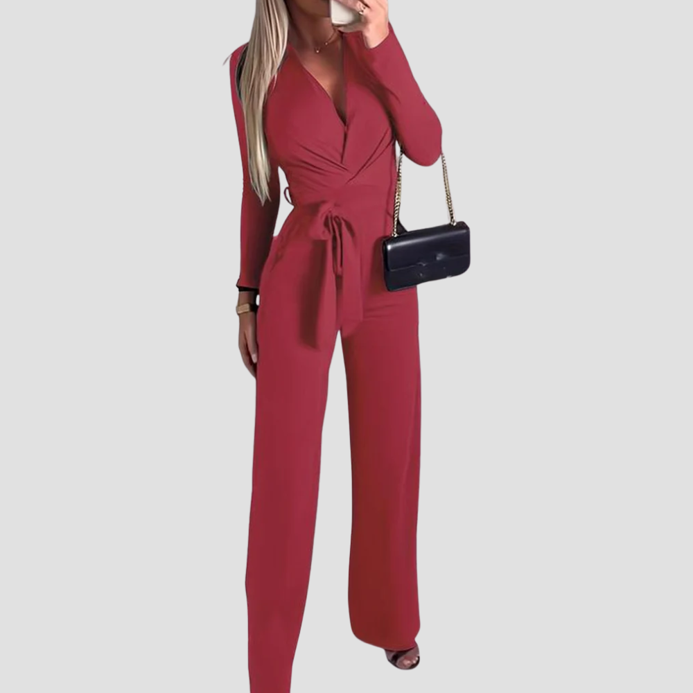 Badhie | Women’s Long Sleeve Wrap Jumpsuit