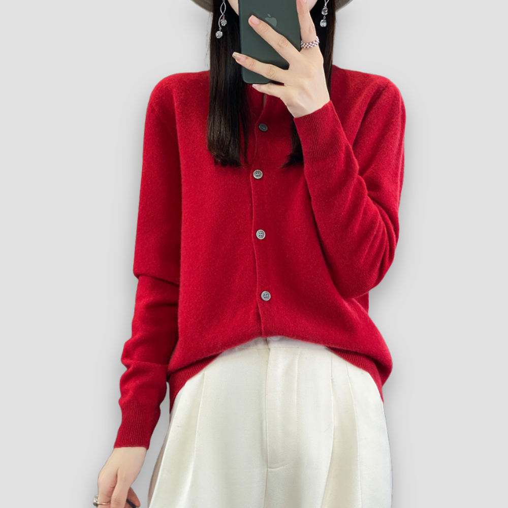 Badhie | Women’s Classic Wool-Blend Button Cardigan