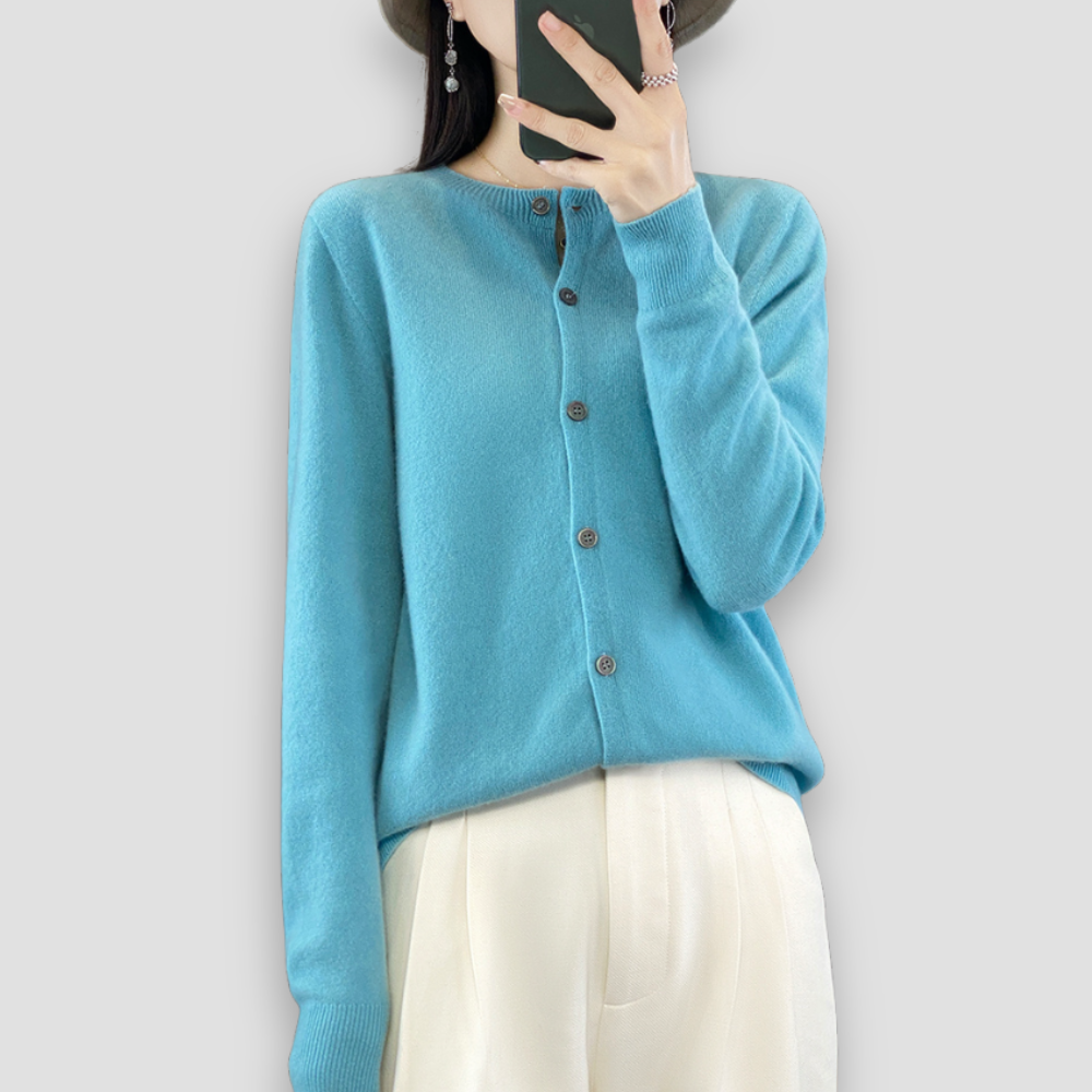 Badhie | Women’s Classic Wool-Blend Button Cardigan