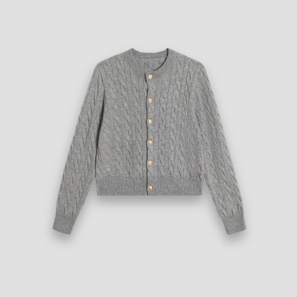 Badhie | Women’s Cable Knit Button Cardigan