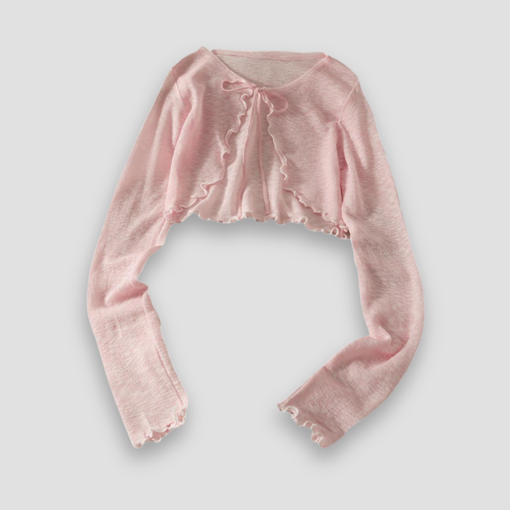 Badhie | Women’s Tie-Front Cropped Cardigan