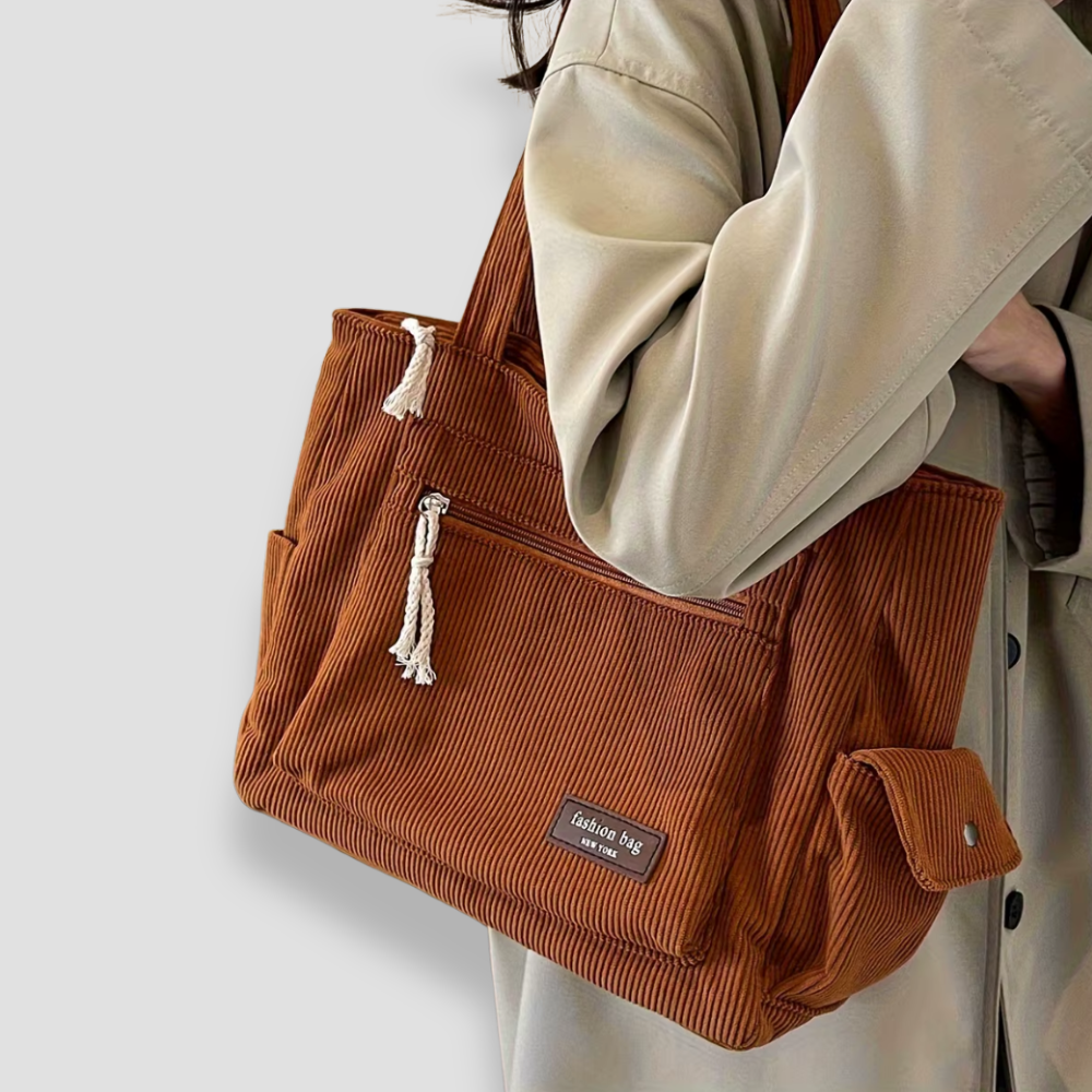 Badhie | Women’s Corduroy Utility Tote Bag