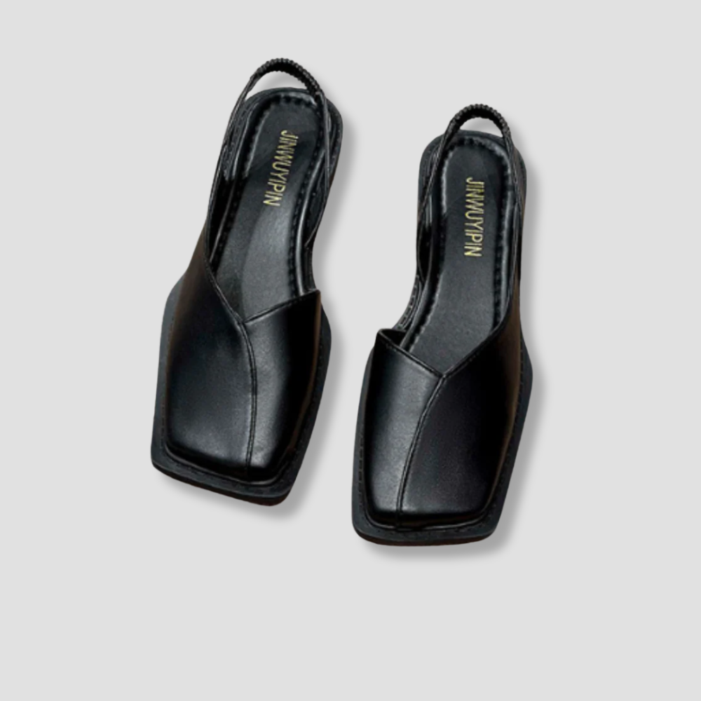 Badhie | Women’s Modern Square-Toe Slingback Heels