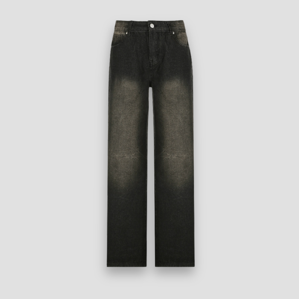 Badhie | Women’s Ombre Washed Wide-Leg Jeans