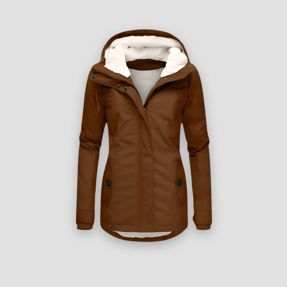 Badhie | Women’s Waterproof Puffer Sherpa-Lined Winter Parka Jacket