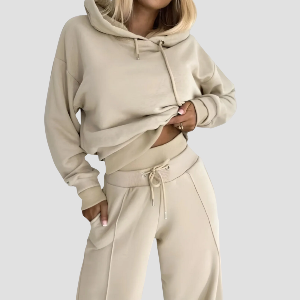 Badhie | Women’s Tracksuit Two-Piece Wide-Leg Hoodie Set