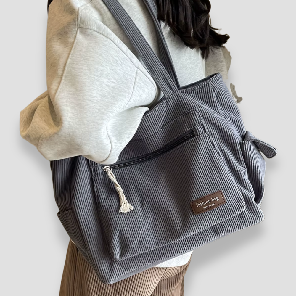 Badhie | Women’s Corduroy Utility Tote Bag