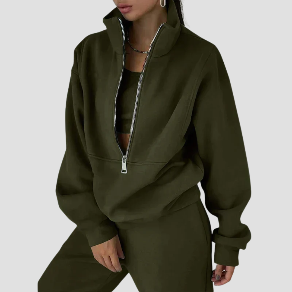 Badhie | Women’s Half-Zip Oversized Lounge Set