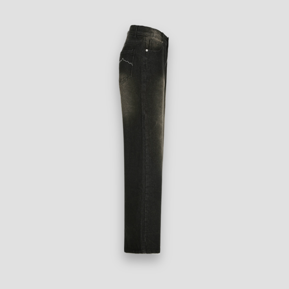 Badhie | Women’s Ombre Washed Wide-Leg Jeans