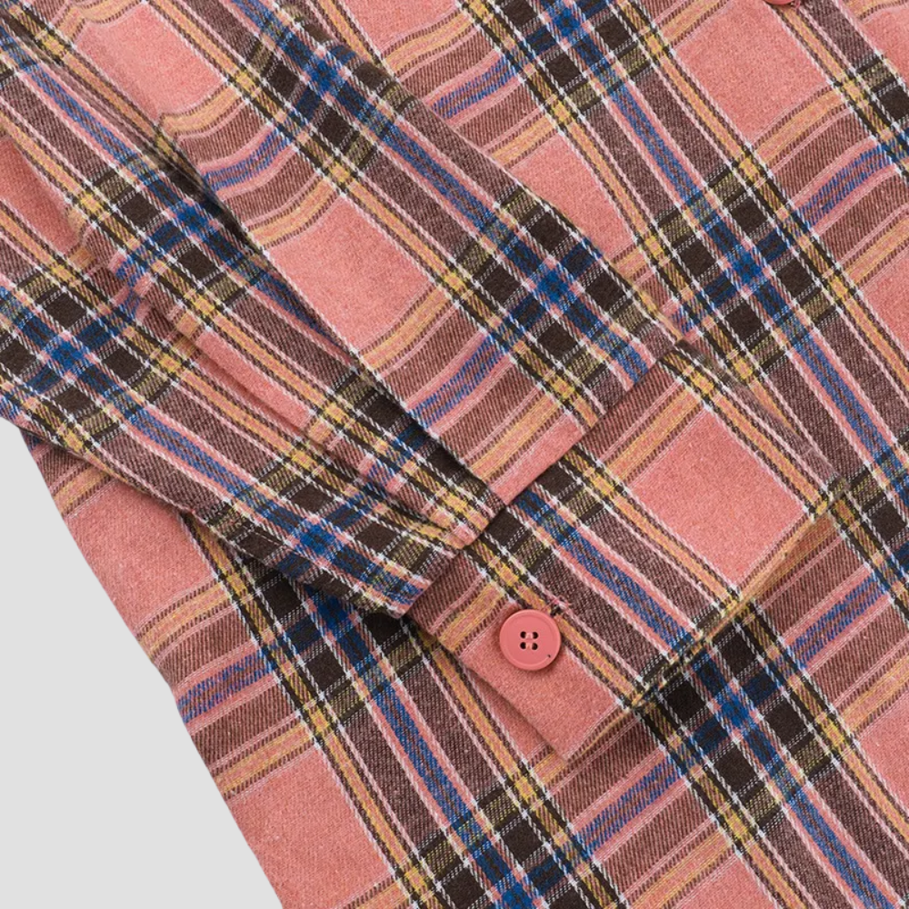 Badhie | Women's Plaid Flannel Button-Up Shirt