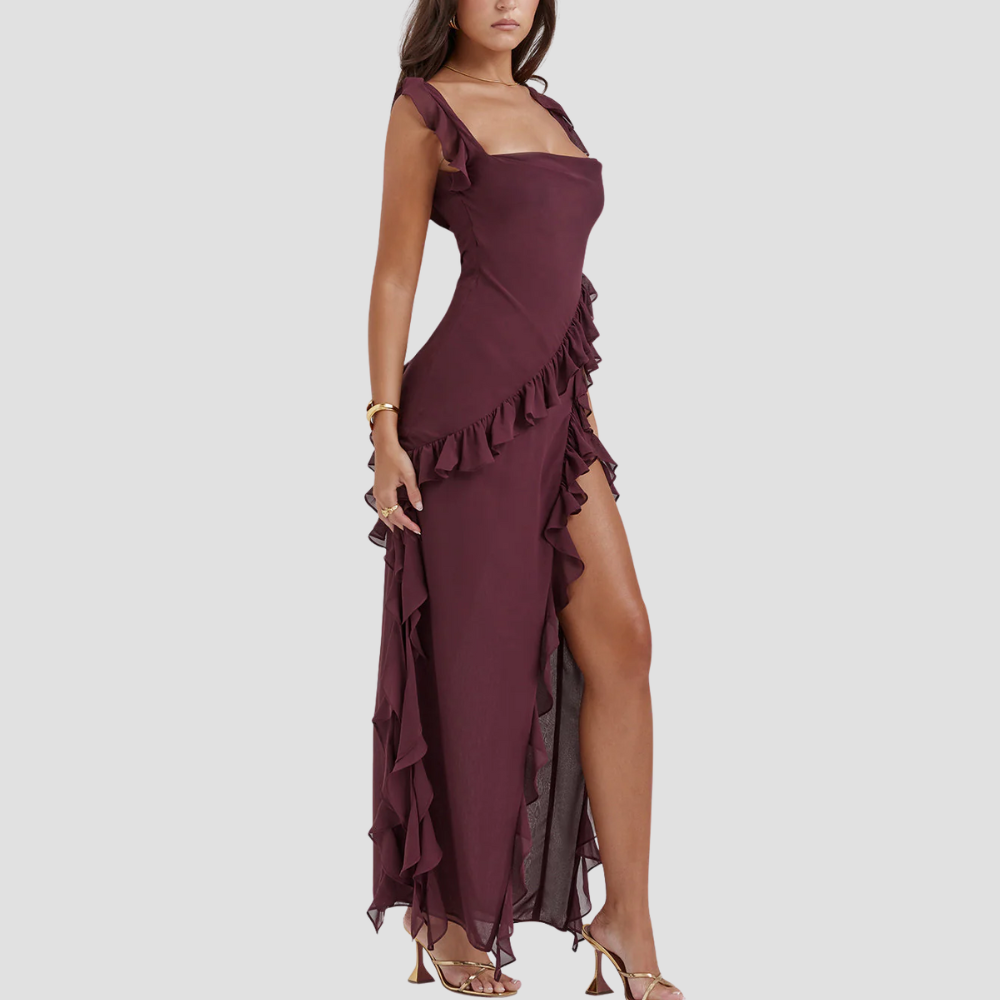 Badhie | Women’s Ruffle Cascade Evening Gown