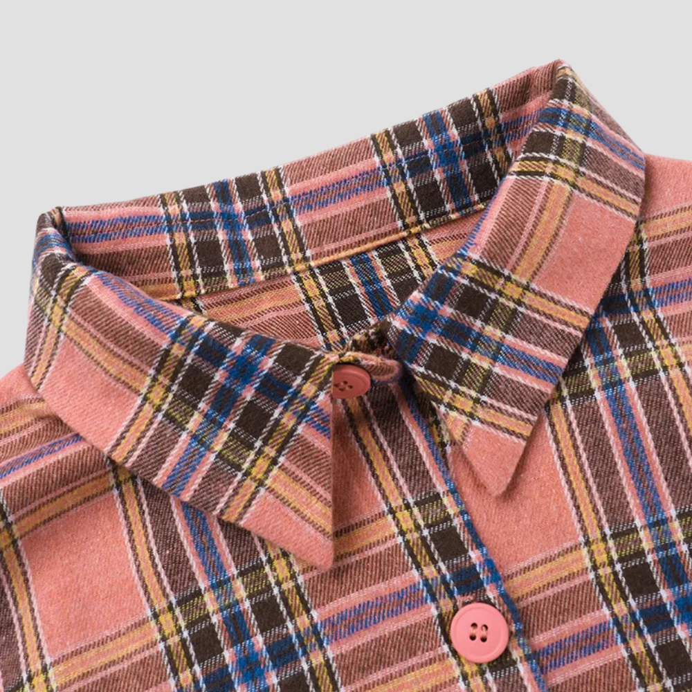 Badhie | Women's Plaid Flannel Button-Up Shirt