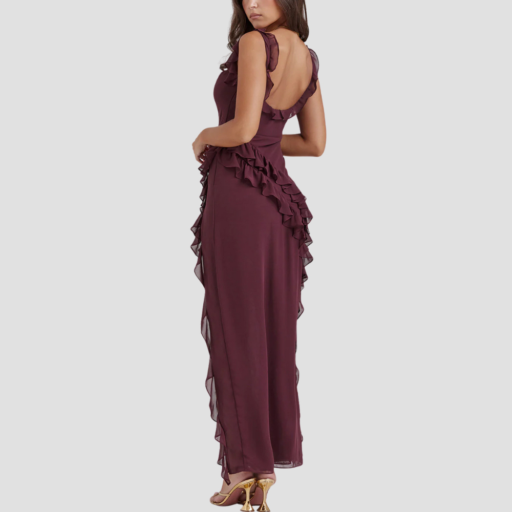 Badhie | Women’s Ruffle Cascade Evening Gown
