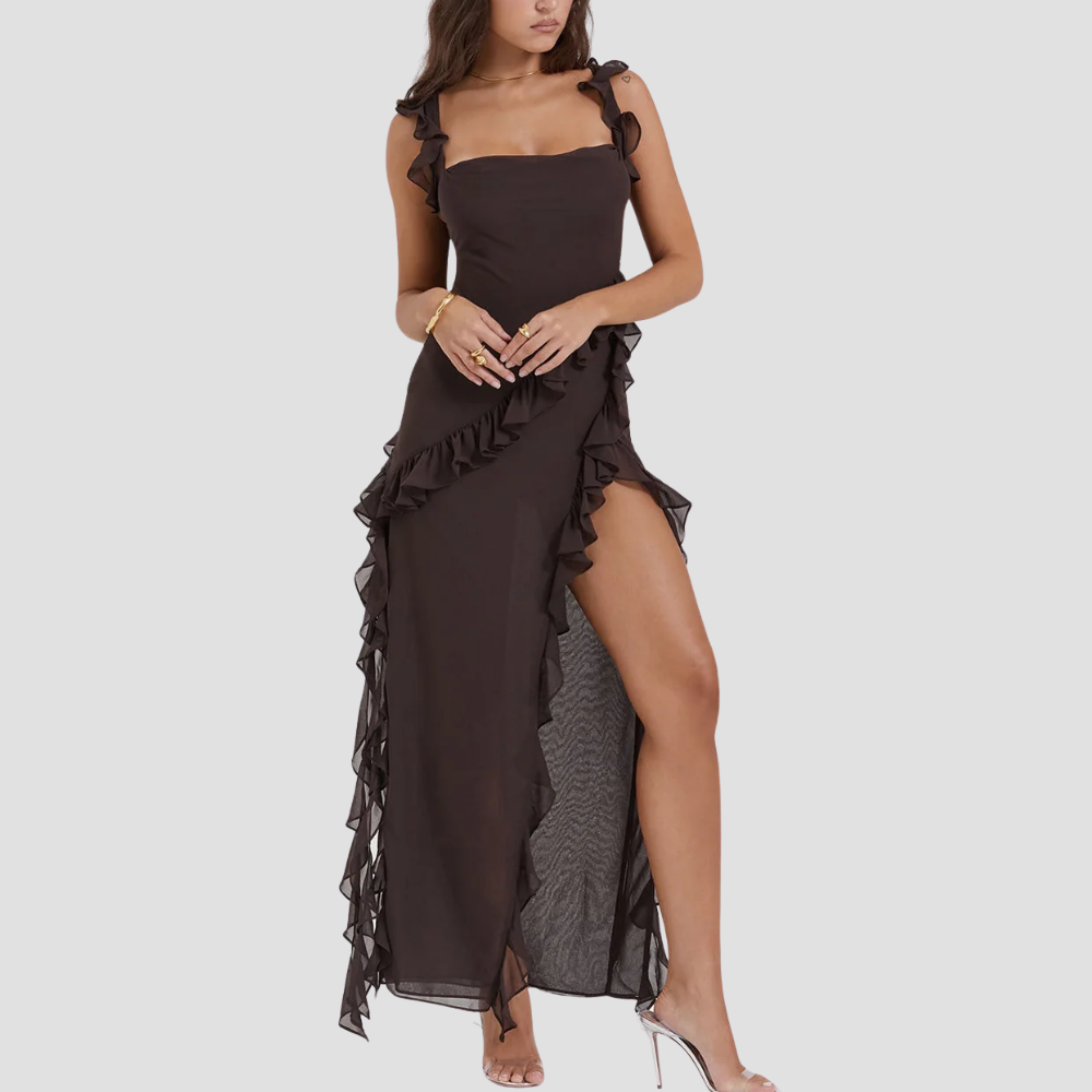 Badhie | Women’s Ruffle Cascade Evening Gown