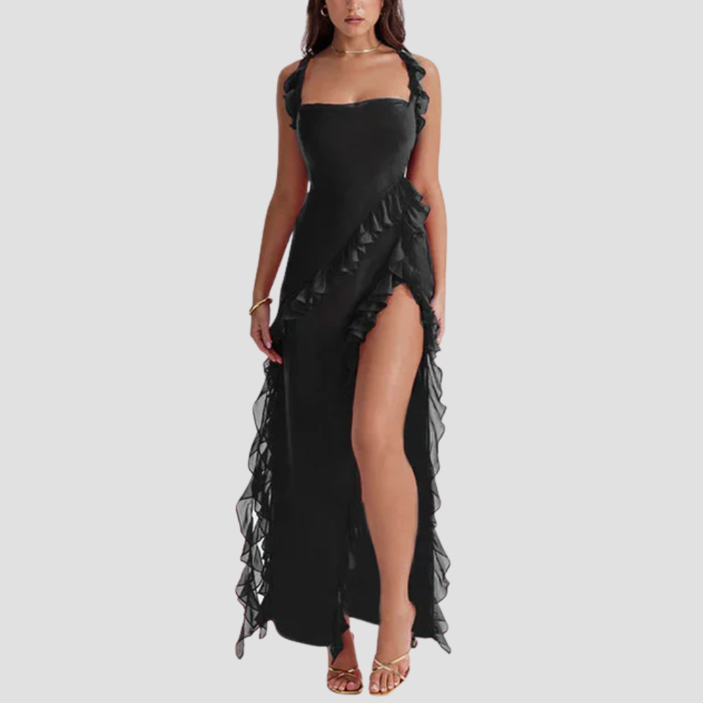 Badhie | Women’s Ruffle Cascade Evening Gown