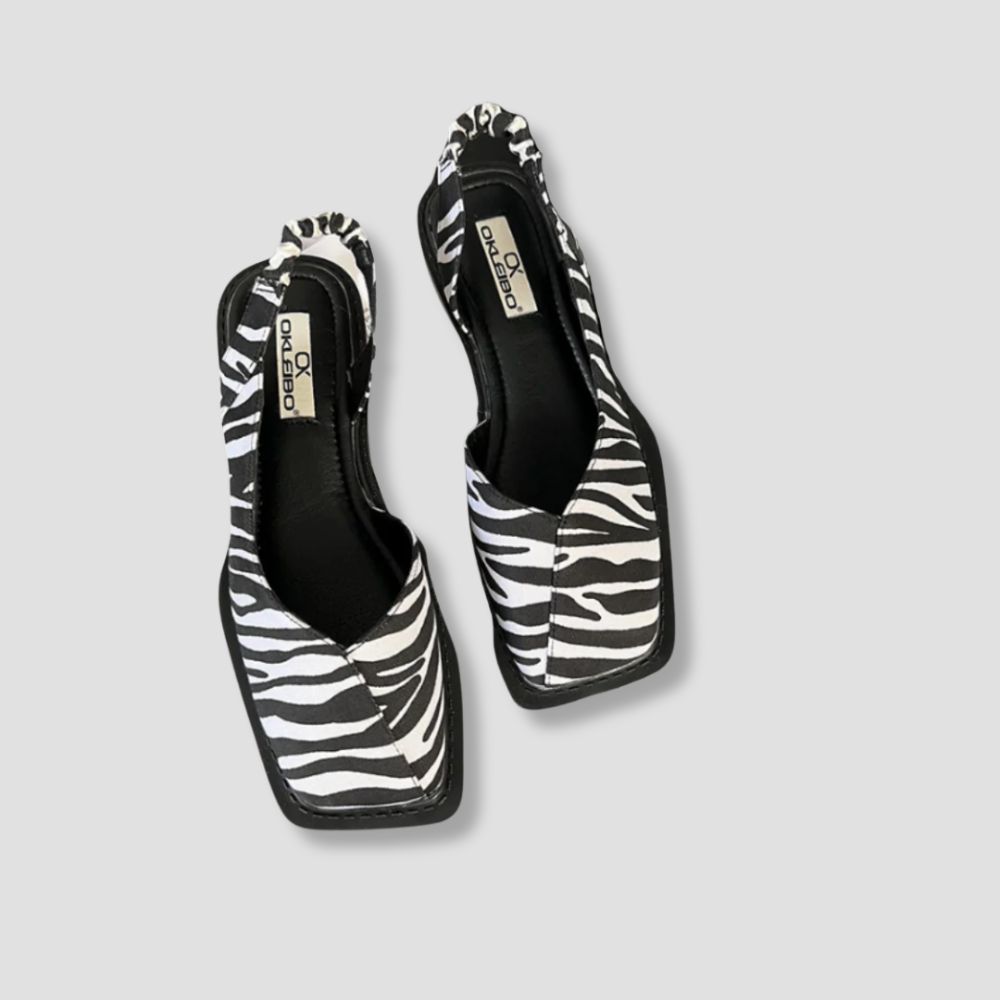 Badhie | Women’s Modern Square-Toe Slingback Heels