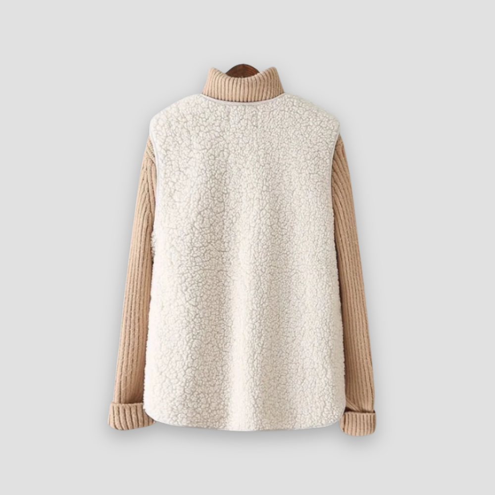 Badhie | Women’s Winter Sherpa Cozy Fleece Button Vest Casual Sleeveless Jacket