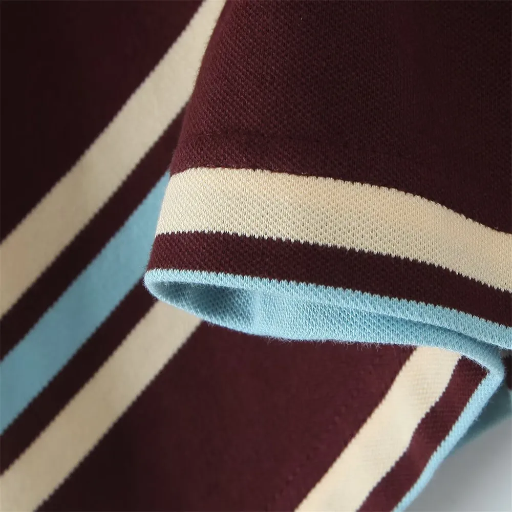 Badhie | Women’s Striped Polo Tee