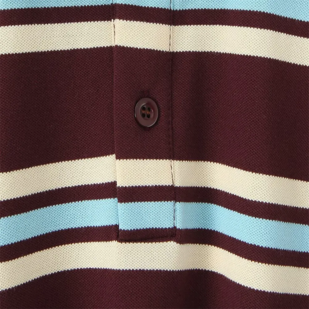 Badhie | Women’s Striped Polo Tee
