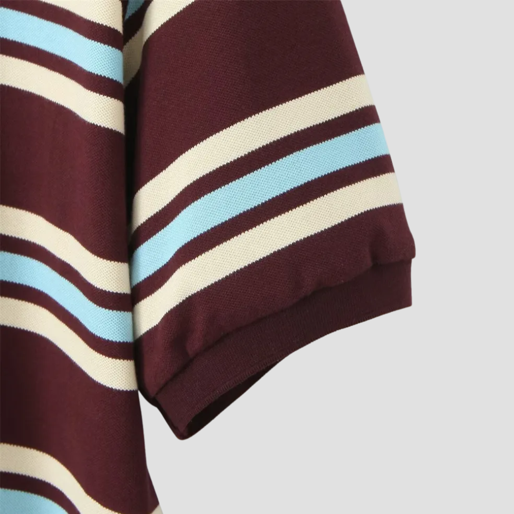 Badhie | Women’s Striped Polo Tee
