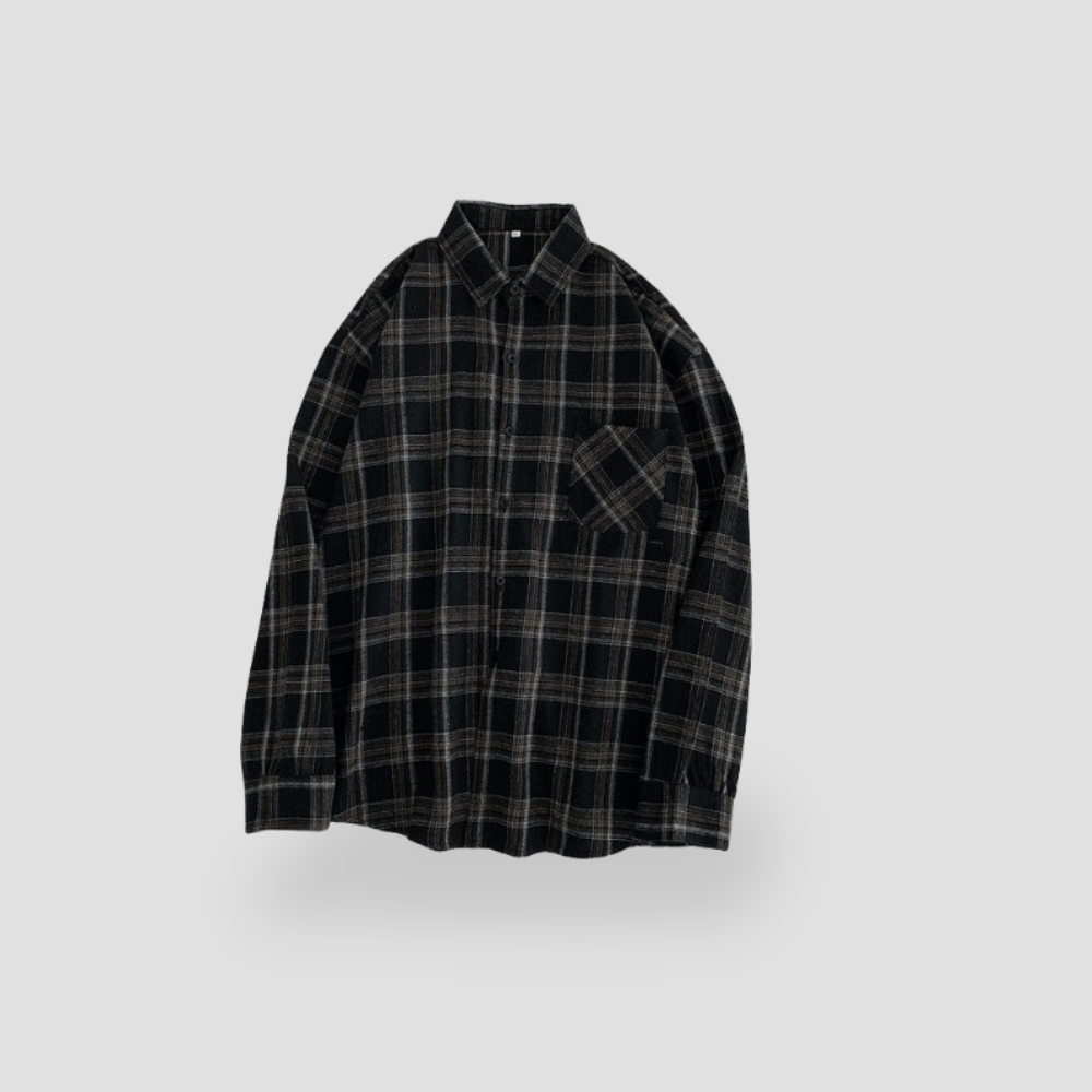 Badhie | Women's Oversized Plaid Flannel Shirt