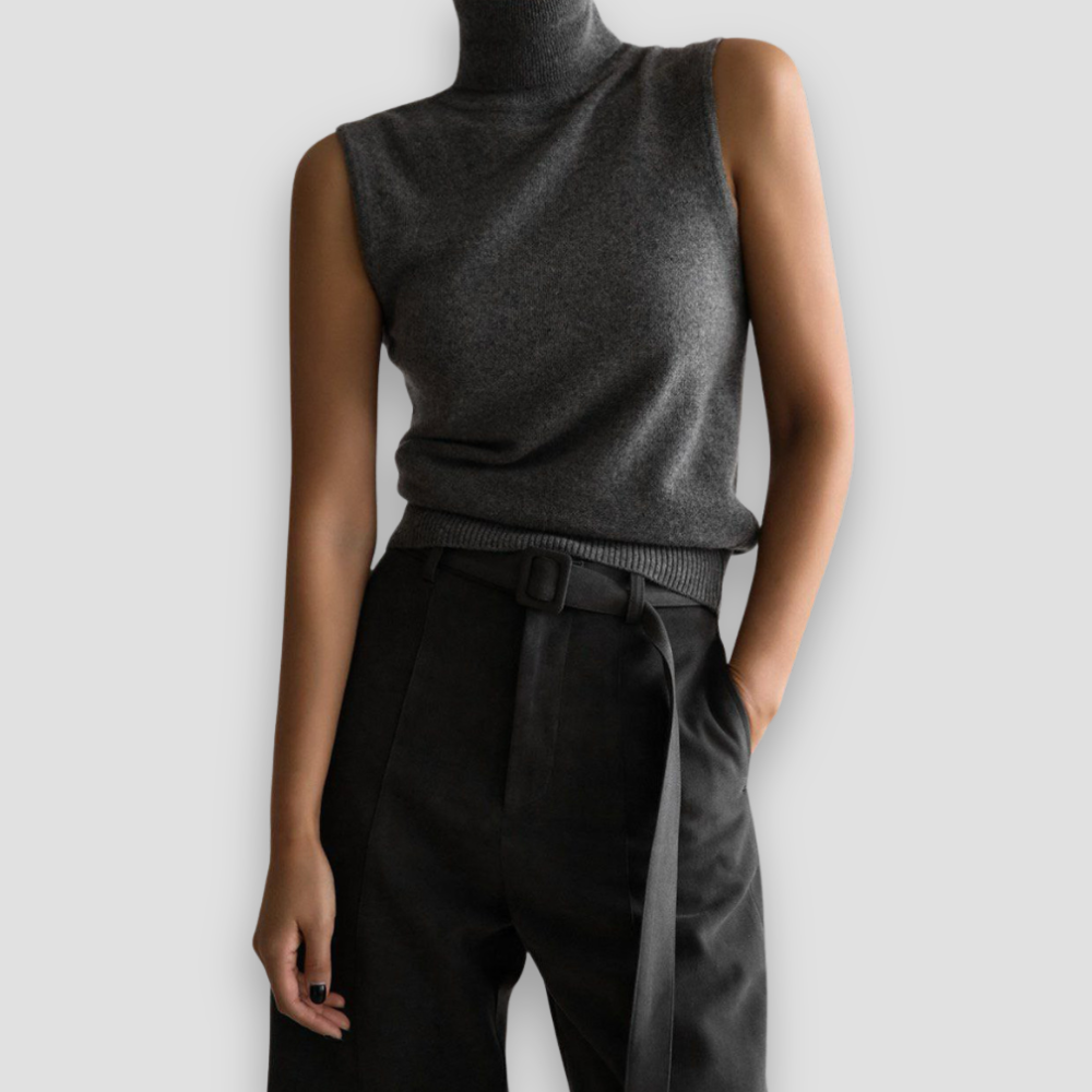 Badhie | Women’s Sleeveless Turtleneck & Cardigan Set