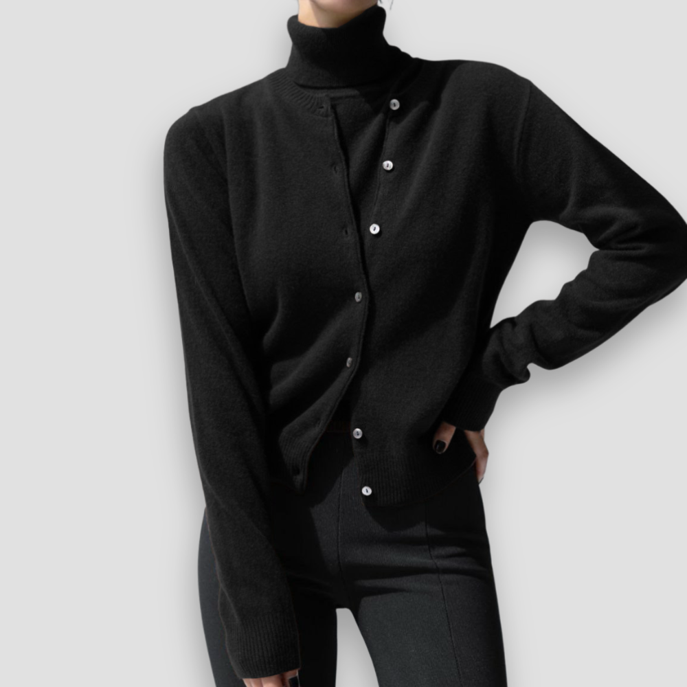 Badhie | Women’s Sleeveless Turtleneck & Cardigan Set